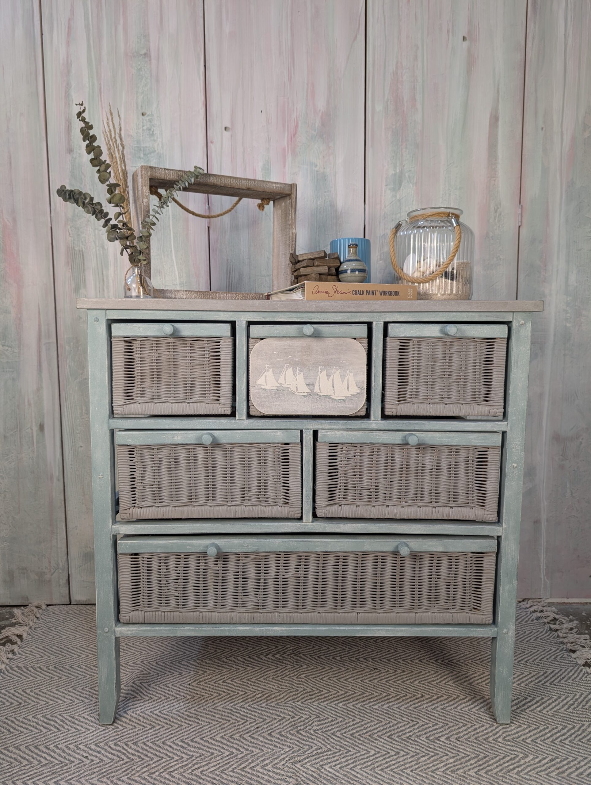 VENDU Sail - commode en osier